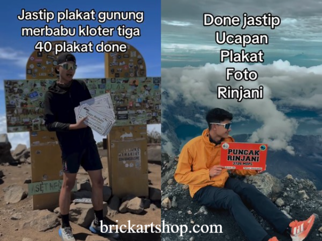 Viral! Jasa Titip Plakat di Puncak Gunung Hasilkan Rp 30 Juta